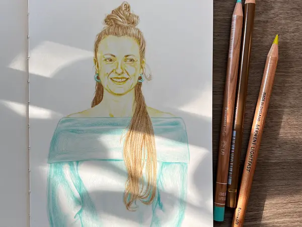 Illustration of a smiling Daisy-May Hudson by Judith P. Raynault